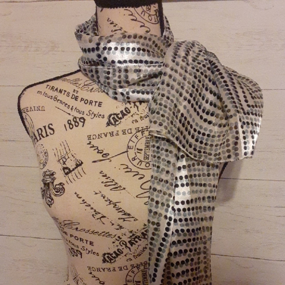 Ladies Long Silky Scarf